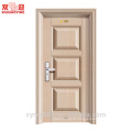 Fer porte simple design 2050 * 980mm taille standard porte intérieure en acier matériau galvanisé alliage feuille avec poignée